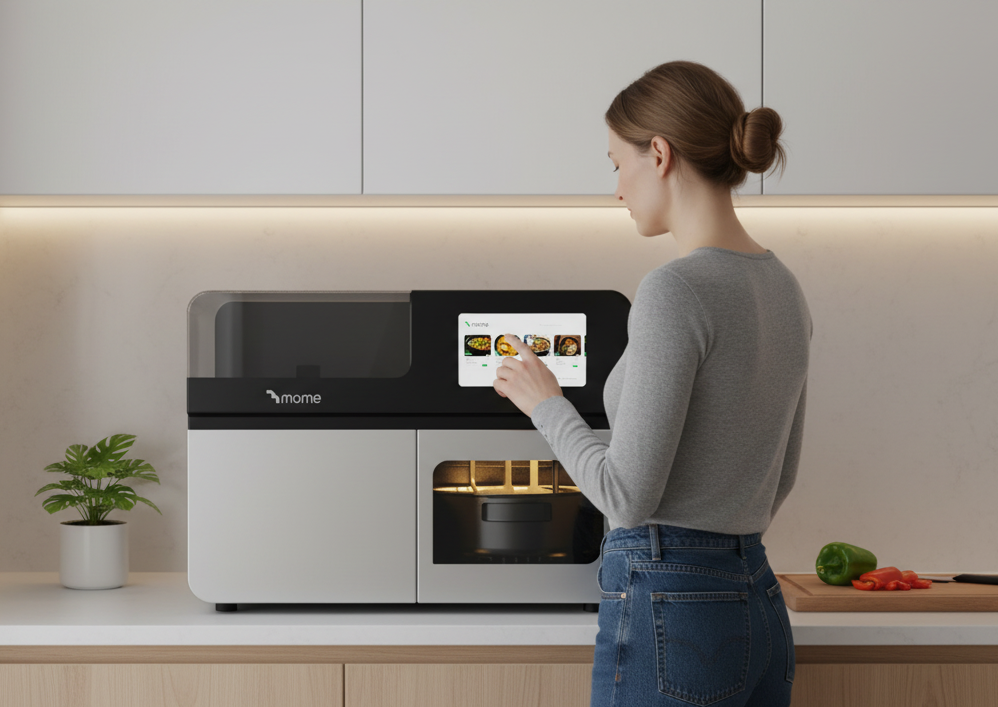smart kitchen appliance with touchscreen control